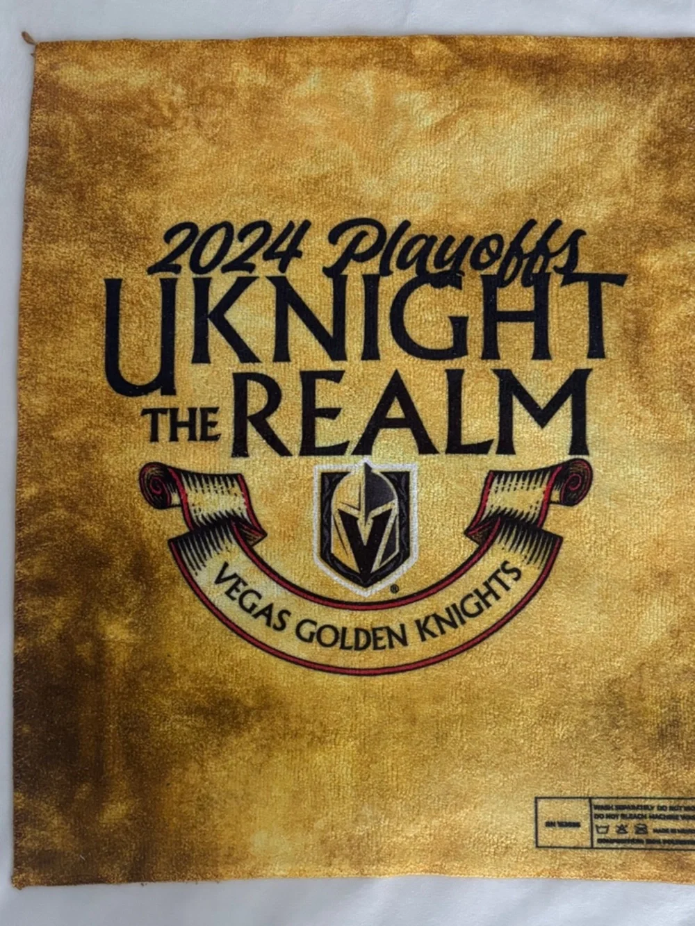 Vegas Golden Knights Rally Towel Uknight The Realm VGK Stanley Cup Playoffs 2024